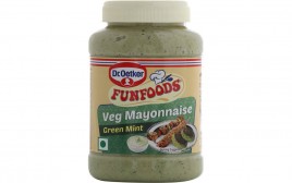 Dr. Oetker Fun foods Veg Mayonnaise, Green Mint  Plastic Jar  275 grams